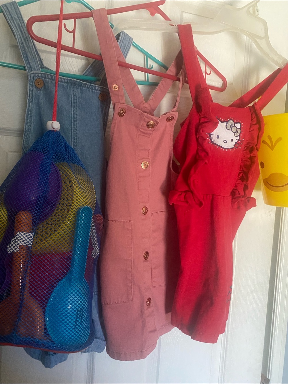 Hello Kitty Red Toddler Overall Dress and more Bundle of 5 items